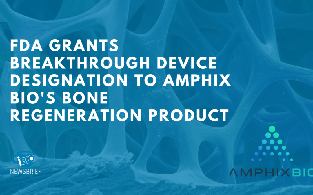 FDA Grants Breakthrough Device Designation to Amphix Bio’s Bone Regeneration Product